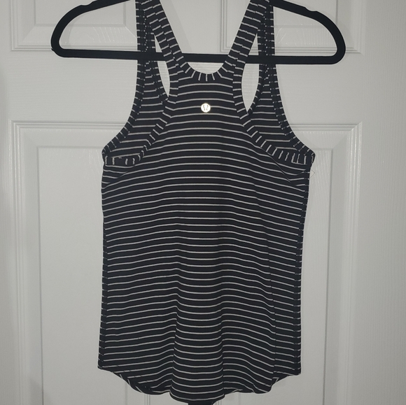 Lululemon Studio Racerback Parallel Stripe Black White - Picture 6 of 8